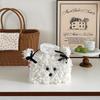 Cute Plush Puppy Tissue Box, Tissue Paper Box, Dormitory, Women's Use, Desktop Tissue Pack, Desktop Decoration Item