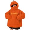 Women's Round Neck Hooded Sweatshirt Double-Faced Cute Halloween Sweatshirt
