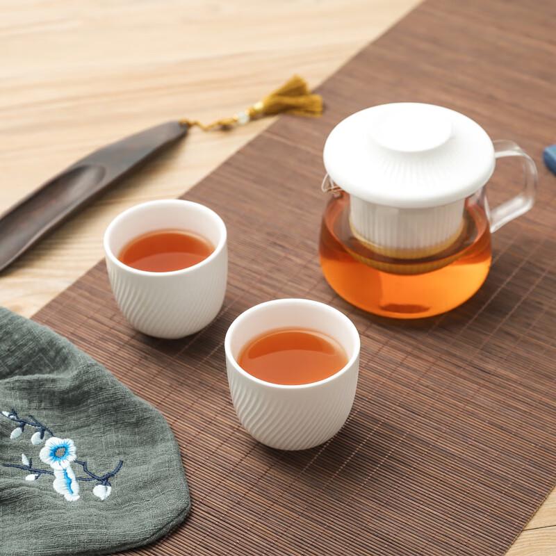 

Chinese Style Glass Teapot & Ceramic Teacup Set