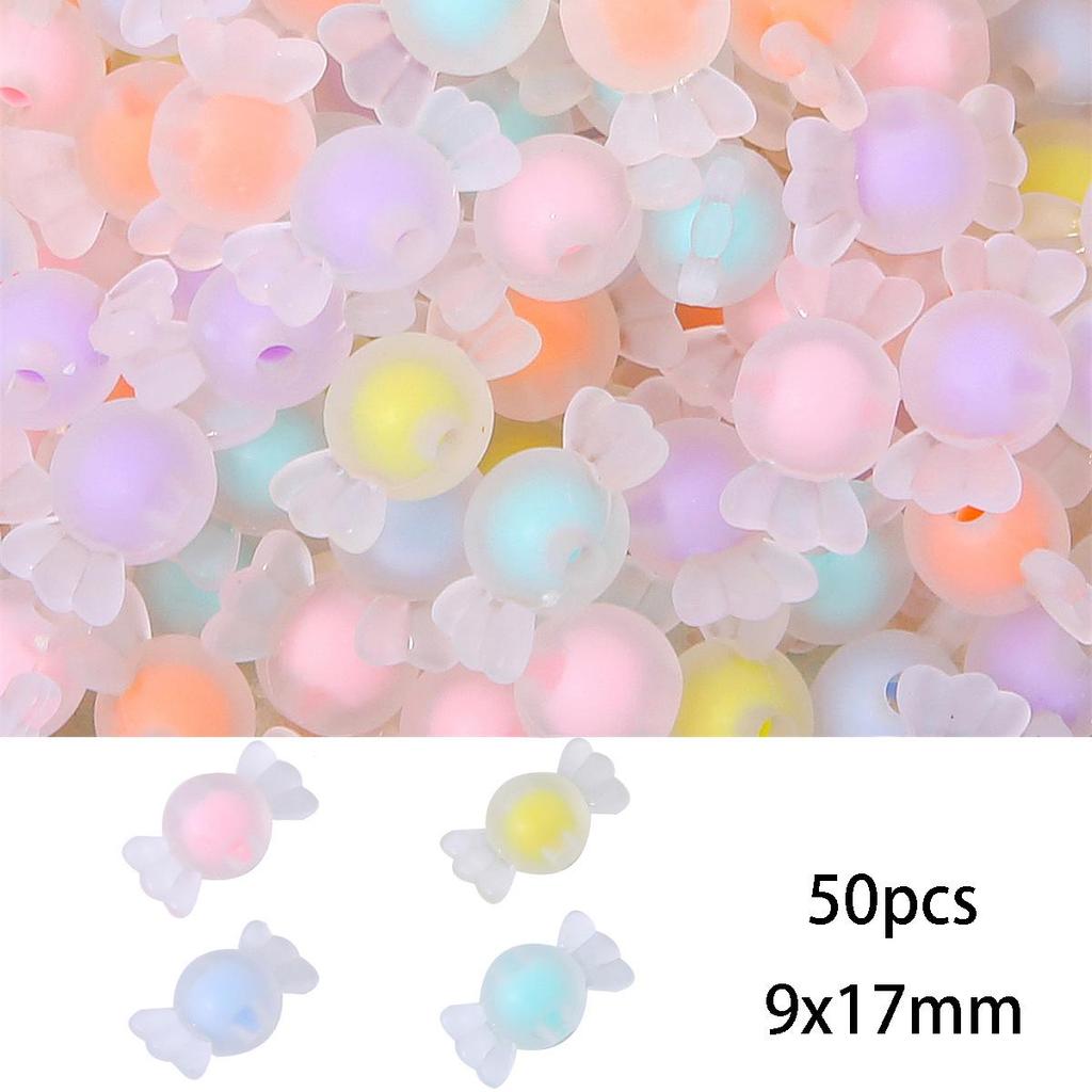 Frosted Acrylic Round Beads for DIY Jewelry and Beading Accessories
