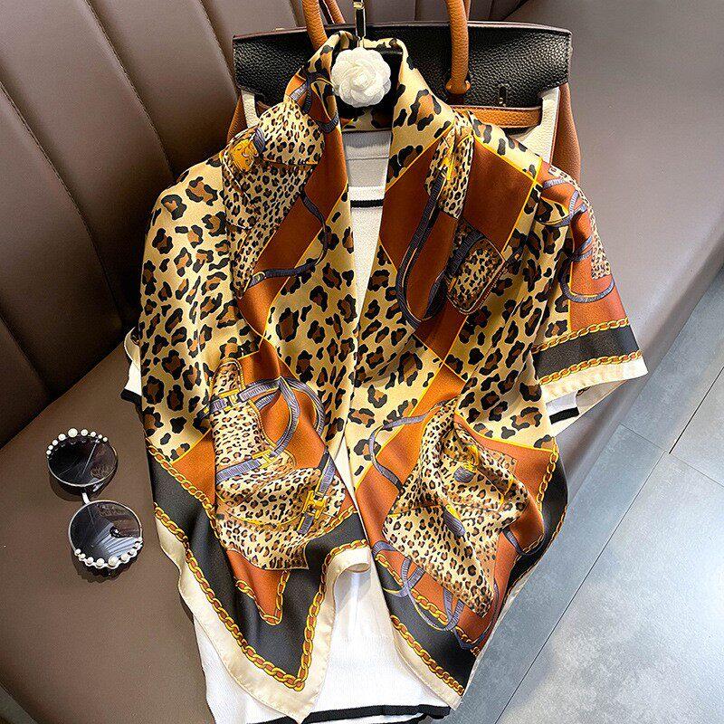 New scarf women's universal 90 large scarf sun protective thin shawl stylish fashion decorative scarf