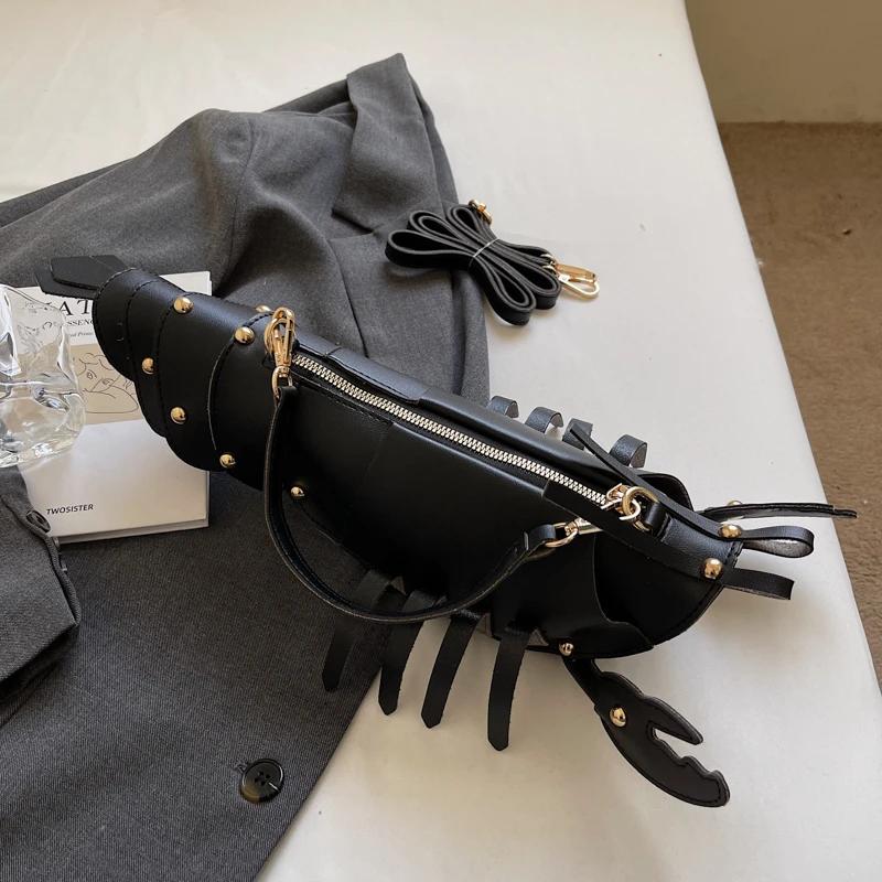 Crossbody Bag For Women Personality Lobster Design Fun Creative Handbag Women Purse Cute Lady Girls Animal Toy Mobile Phone Bag