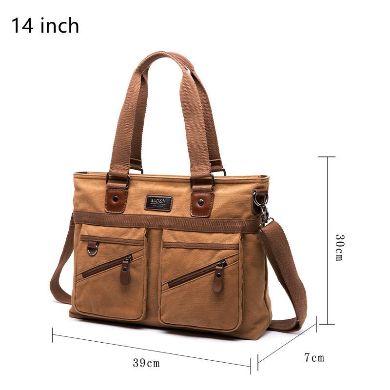 

Men s Business Canvas Handbag Outdoor Crossbody Bag Men s Bag Shoulder Bag Student Casual Messenger Bag For Men Male Handbag