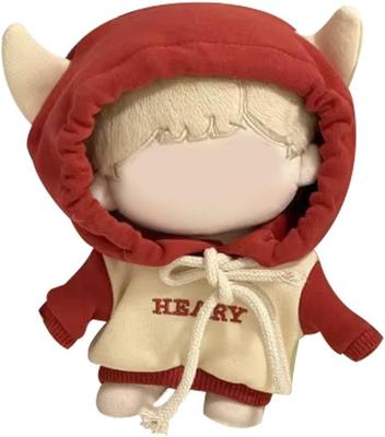 AXLUCE Plush Clothes - Plush Toy - Clothes - 10-15cm Hoodie Doll (Red Hat, for 10-15cm Plush Toys)