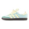 Adidas Originals SAMBA OG Abrasion Resistant Low top Skateboard Shoes Unisex Green Yellow IG1024(Team1311-)