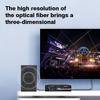 Digital Optical Fiber Audio Splitter 1 Male to 2 Male, 1 in 2 Out Audio Fiber Optic Cable for Home Theater, TV Stereo System