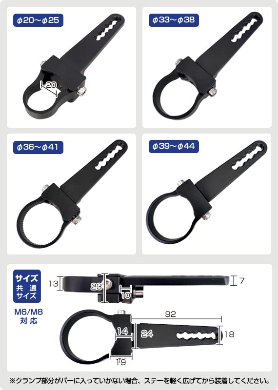 DELTA Direct MOTO LED Nebelscheinwerfer 6000k 900lm M6 Halterung inklusive DC12V (D-1677)