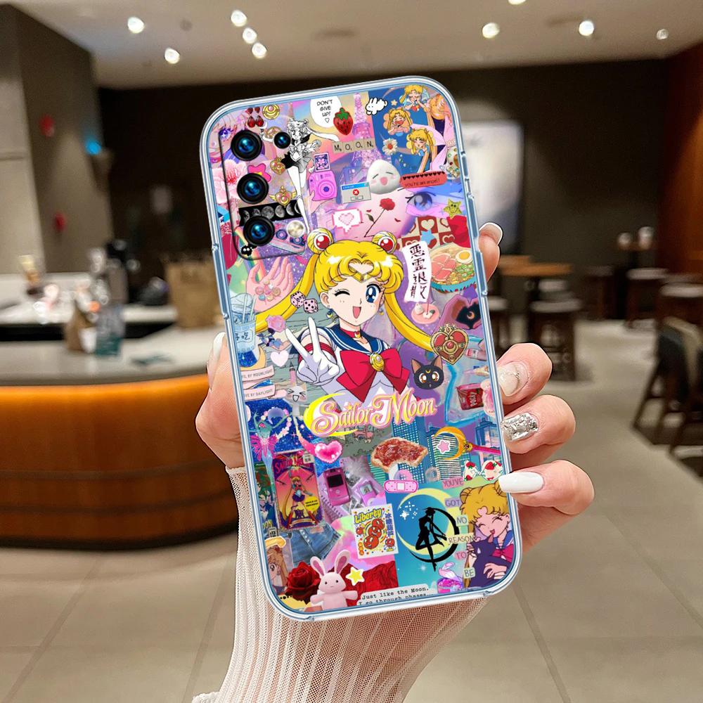 

S-Sailors-Poster Moon Transparent Phone Case for Motorola Moto G7 G8 G9 G84 G85 G73 G24 G15 Z2 Play Power Plus Motorola Moto G85