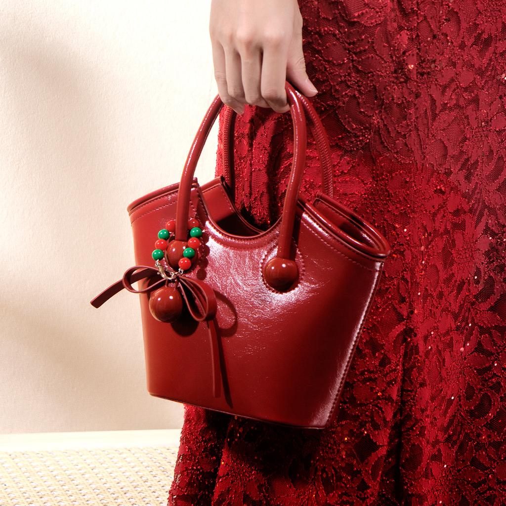 Send Girlfriend Bucket Bag Qixi Festival Send Gift Bag Women'S Bag Handbag Daily Commute