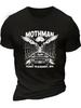 Vintage West Virginia Point Pleasant Mothman Creature & Car T-Shirt 100% Cotton O-Neck Short Sl