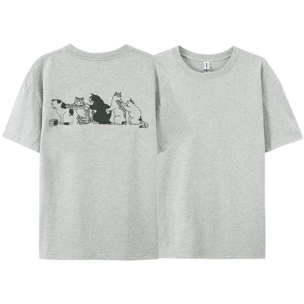 Best-Selling Pure Cotton T-Shirt for Summer Casual and Loose-Fitting Breathable Sweat-Absorbent