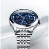 Earnshaw Automatic Wandering Hour Skeleton ES-8304-22 Wrist Watch