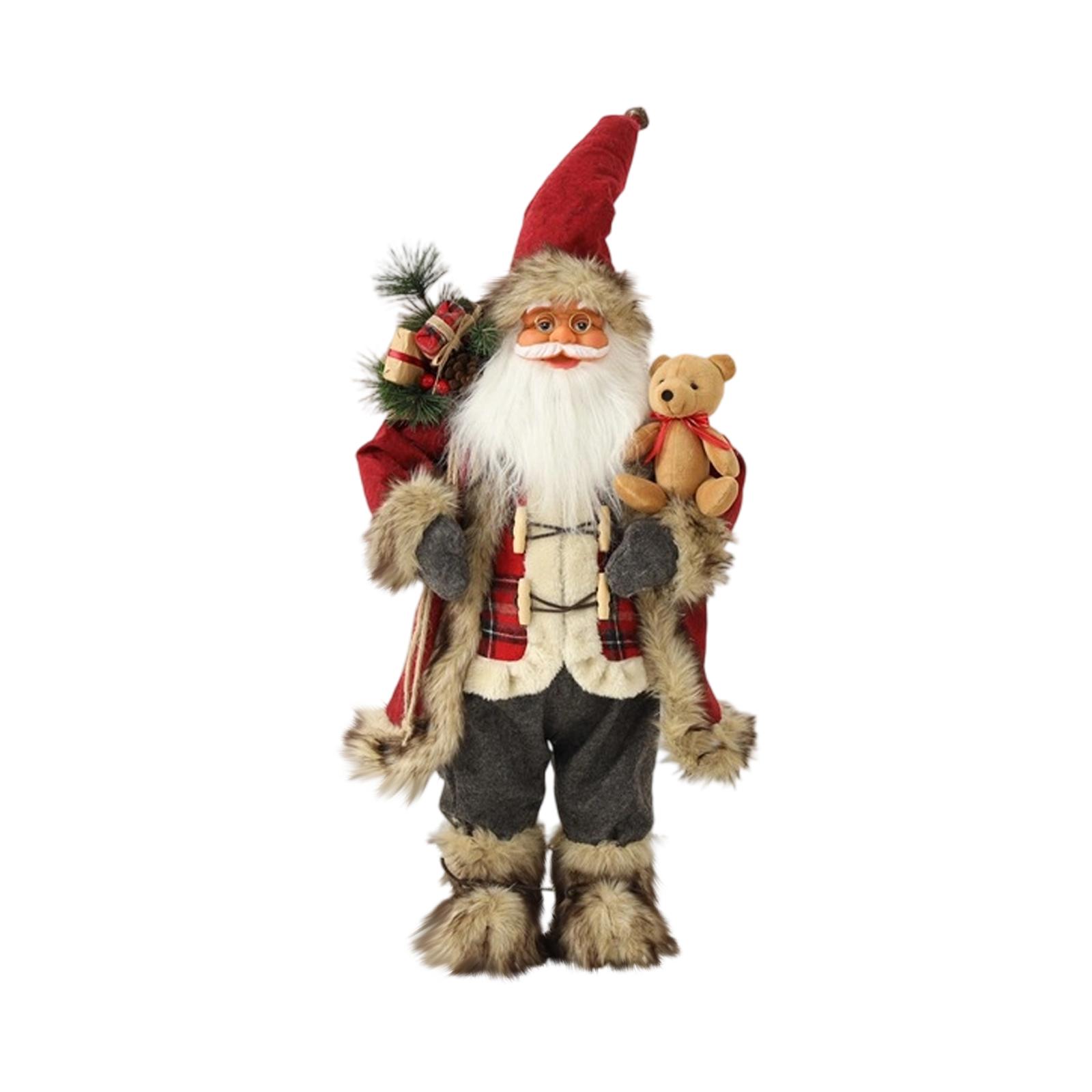 

30СМ Рождественские украшения куклы, Плюшевые игрушки мишки, Украшения, Рождественские поделки One Size