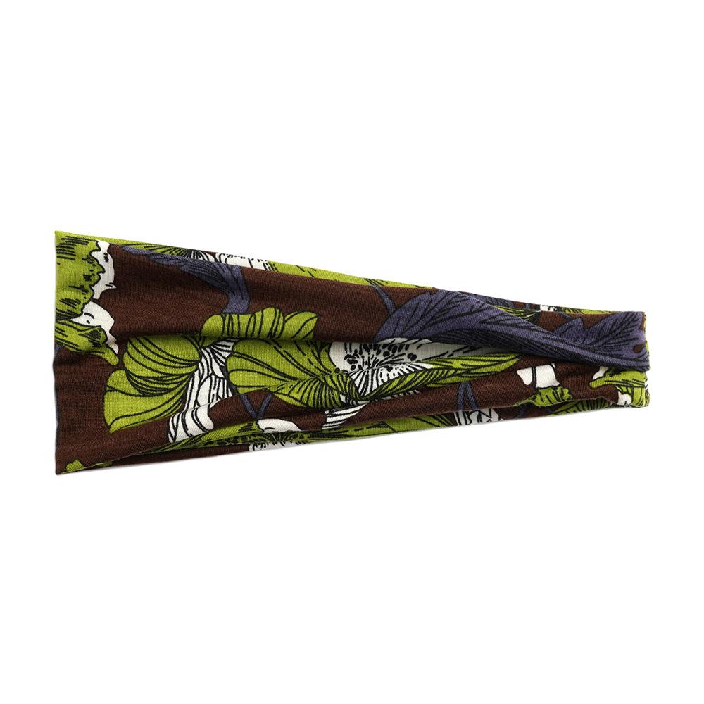 Flower Small Floral Series Women'S Sports Headband Yoga Headband Sweat-Absorbing Belt Antiperspirant Wide-Brimmed Headgear