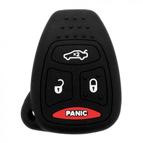 Fit for Chrysler Dodge Jeep 4 Button Remote Smart Key Fob Cover Skin Case