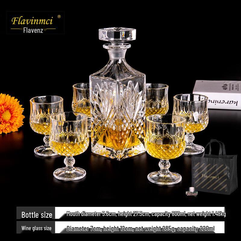 Flevents Crystal Glass Stemmed Wine Glass