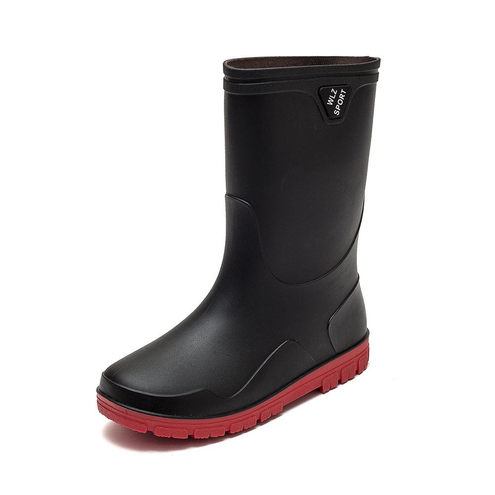 Fashion Women's Large Size Short Tube Medium Tube High Tube Waterproof Rain Boots Outdoor Work Rubber Boots Platform Boots
