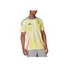 Adidas Juventus SS24 Venkovní dres Gradientní design Prodyšný Tréninkový Krátký rukáv Fotbalový dres Pánský dres Žlutá Bílá JH1357