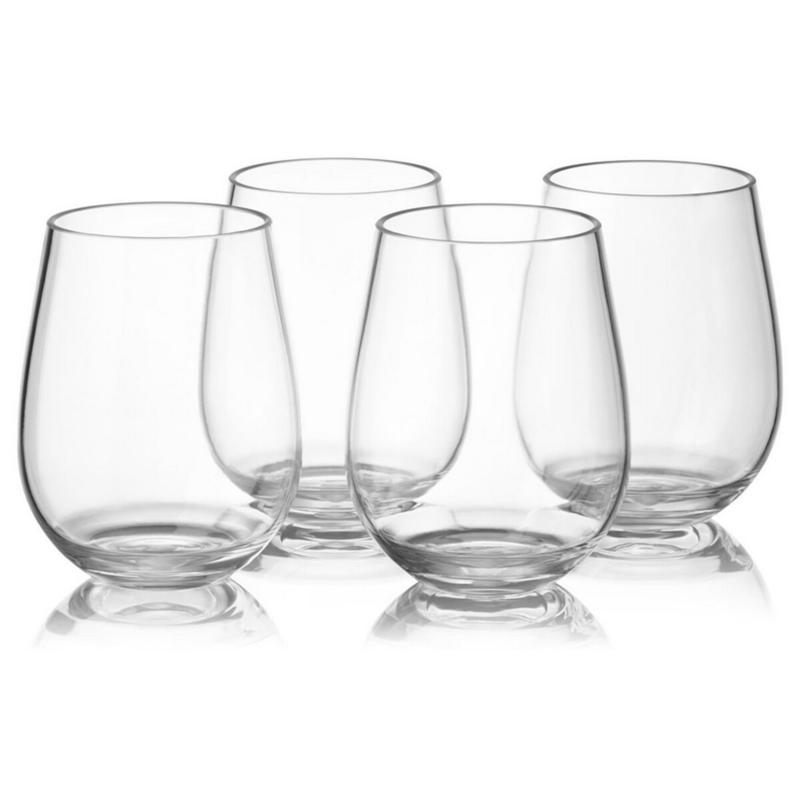 4pcs Soughther Plastic Wine Glasses Non-Breaking Glass Tumbler for Home Bars Camping Plastic Wine Glasses Wine Glasses | Wine Glasses