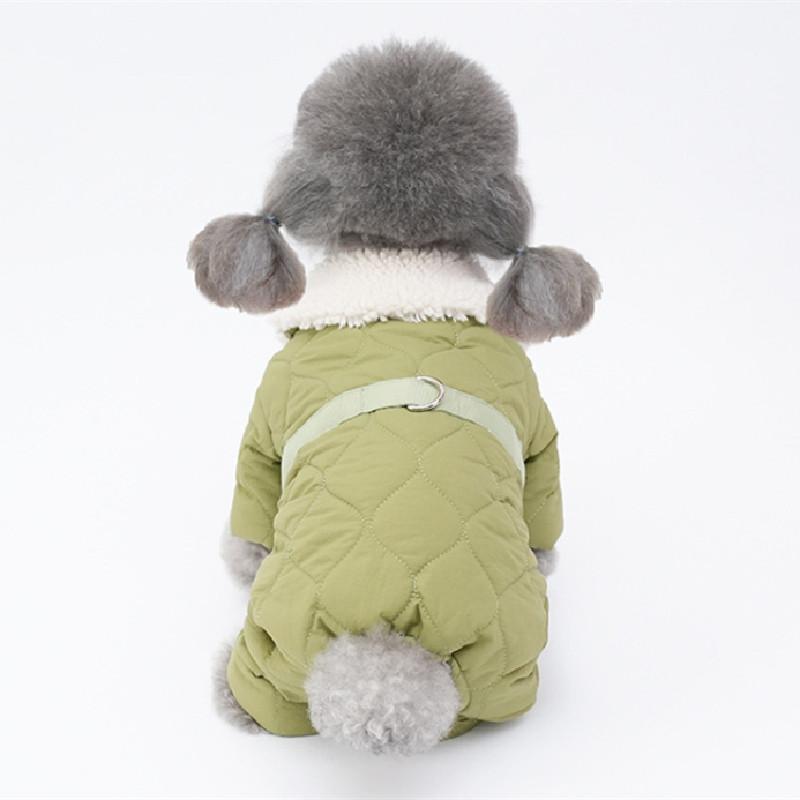 Thick and Warm Four Leg Dog Jumpsuit Puppy Small Dog Clothes Coat Jacket Yorkshire Pomeranian Poodle Bichon Pet Clothing Rompers