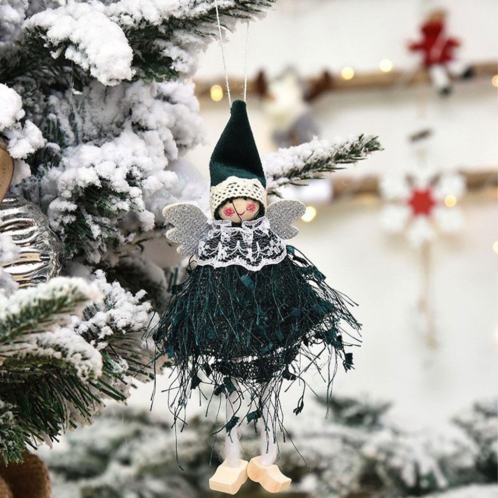 Christmas Angel Dolls Home Adornment Hanging Decor Prop Adorable Festival Pendants Xmas Tree Pendant Holiday Adornments Props