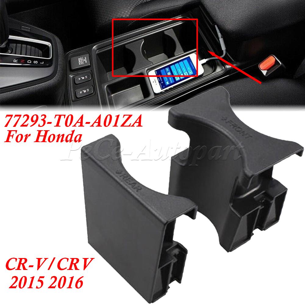 1Set Front Console Center Cup Holder for Honda CR-V/CRV 2015 2016 77293-T0A-A01ZA