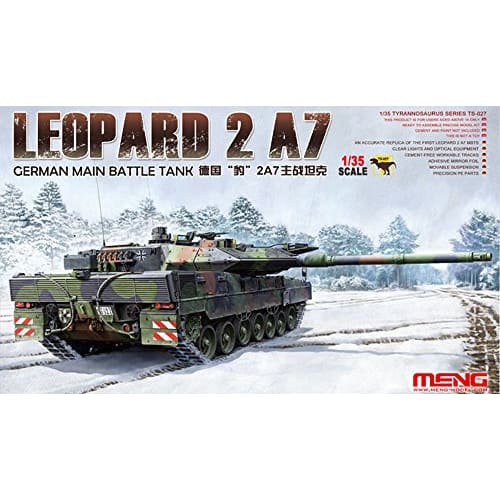 Meng Model 1/35 German Leopard II A7 Main Battle Tank Plastic Model Kit MTS027