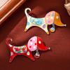 1 Stück Hundeform für Frauen Emaille Anamel Schmuck Geschenk Broschen Cartoon Hund Designer Brosche Pin Tropföl