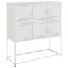 VidaXL Buffet, Armoire avec Porte, Placard avec Rangement, Organisateur de Salle de Séjour Salon Maison Intérieur, Blanc 846601