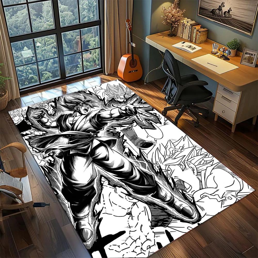 Dragon Ball!Rug Carpet Large Area Rug Non Slip Washable Floor Mat Gamer Room Bedroom Home Decor