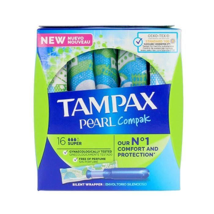 Tampony - TAMPAX - Pearl Super - Hypoalergenní - 18 kusů - Střední tok