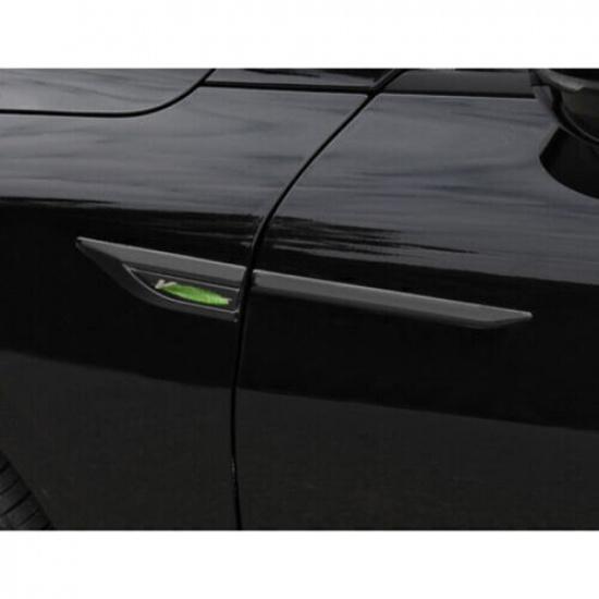 For Kia K5 Optima 2021-2024 Black Titanium Side Fender Air Wing Vent Cover Trim