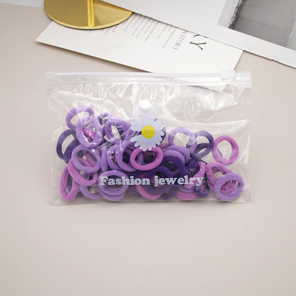 Korean Style Cute Elastic Hair Ties for Little Girls – Adorable Rubber Band Accessories