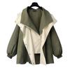 Trench Coat di Media Lunghezza Stile Coreano 2025: Giacca Casual da Donna di Alta Gamma Primavera/Autunno