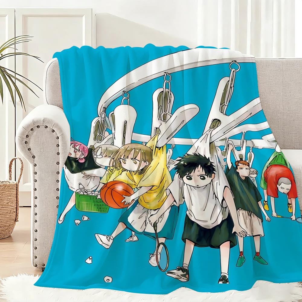 cartoon Ao no Hako blue box Anime Throw Lightweight 240g Flannel Blanket Soft Skin-friendly for Summer Cooling