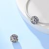 New Copper Star Moon Birthstone January To December Charms Beads Sparkling Zircon Fit Diy Bracelet Birthday Jewelry