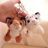 Simulation Little Tiger Zodiac Tiger Plush Toy Keychain Backpack Small Pendant Hanging Chain Doll Small Doll Pendant Male