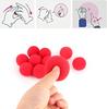 10pcs Magic Sponge Ball Red Magic Props Comedy Tricks Finger Sponge Play Ball Gift for Kid Halloween Party Masquerade