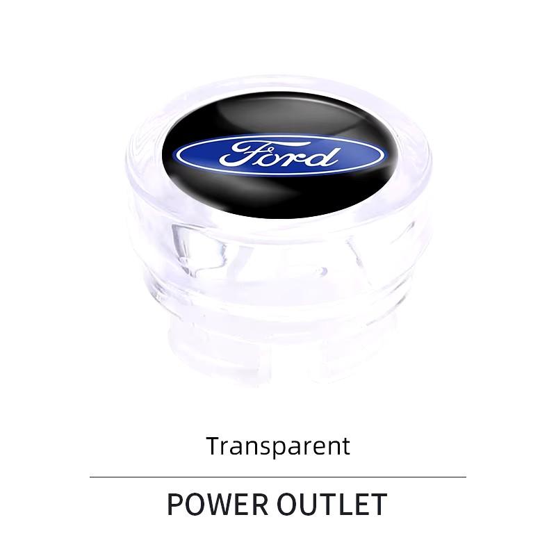 1Pcs Car Cigarette Lighter Cover DustProof Decoration Cap For Ford Focus 2 3 Mondeo Kuga Fiesta MK7 Escort Edge C-Max Fiesta GT9