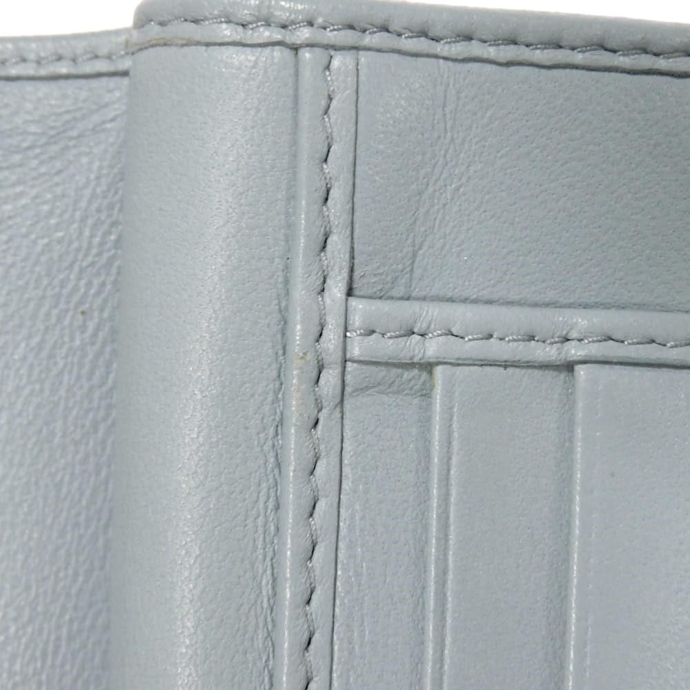 Used Matelasse Compact Zip Wallet (5ML002 N88 F0012 7941) with RFID and Lambskin. Metal logo. Cielo Women's from Japan