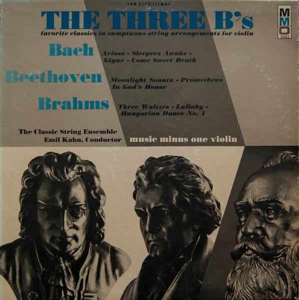 

LP Record CLASSIC STRING ENSEMBLE The 3 Bs MMO5041 Music Minus One US Classical Used