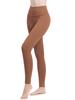 Rupa Women's Stretch Cotton Yoga Leggings, High-Waisted, Long Length, Cocoa Brown, Size M