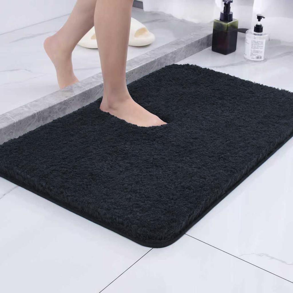 Thick Absorbent Water Microfibre Bath Mat Washable Non Slip Plush Mats Bath
