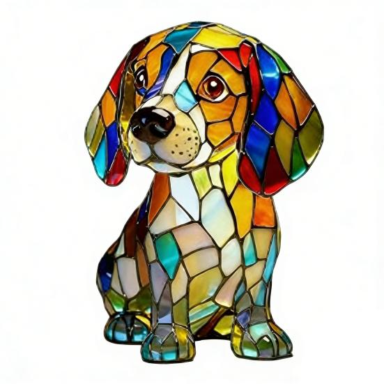 

Нічник Райдужний Цуценя Ручна робота Вінтажна Забарвлена Смола 3D Цуценя Лампа Живлення від USB М яке Тепле Світло Не сліпить Декоративний Подарунок для Любителів Собак Спальні Робочого Столу D