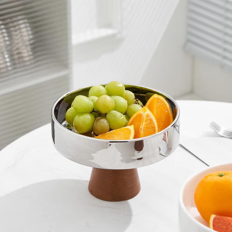 Nordic Ceramic High-Foot Serving Tray with Lid