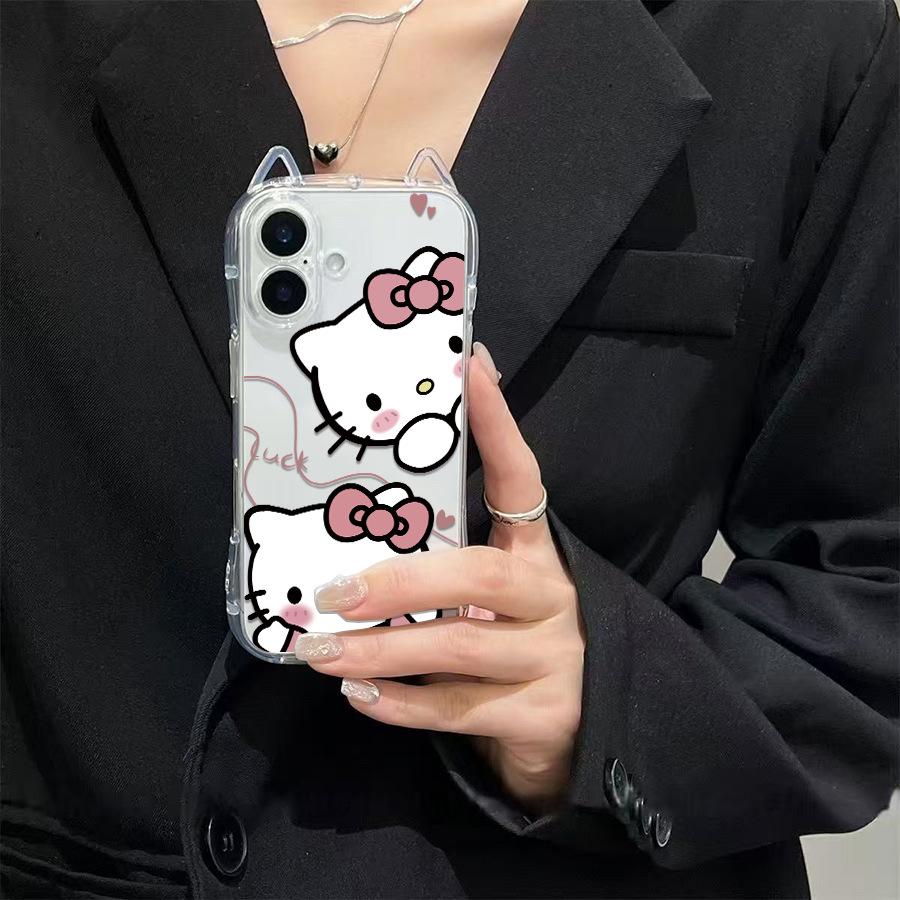 Sanrio TK Cat Ears KT Phone Case for Apple 16 – New Model