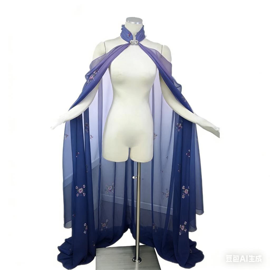 Halloween Costume Women Shawl Cape Cloak Medieval Neck Cape Shawl Cosplay Princess Witch Bride Party Chiffon Light Coat Robe