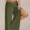 Women Plus Size Wide Leg Pants Loose Fitness Dance Yoga Split Trousers Female Elastic Wasit Casual Workout Solid Summer Clothing