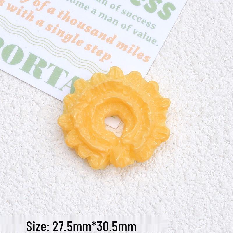 Miniature Cartoon Biscuit Toy Resin Hair Clip & Shoe Charm Accessories
