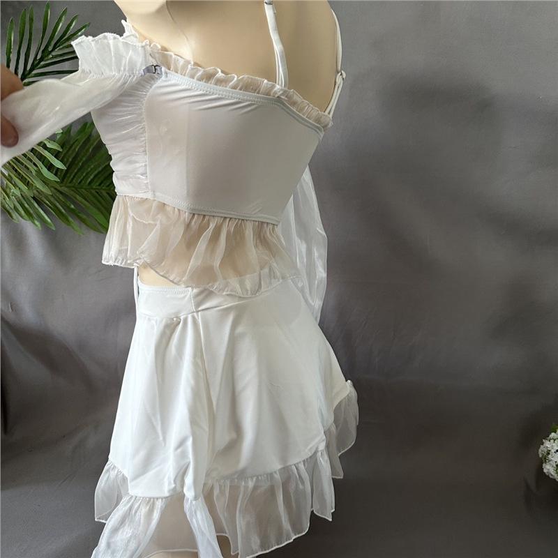Fairy Style Women's Hot Spring Skirt Swimsuit - Slimming, Conservative, and Cute